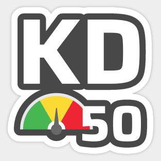 Keyword Difficulty 50 Sticker